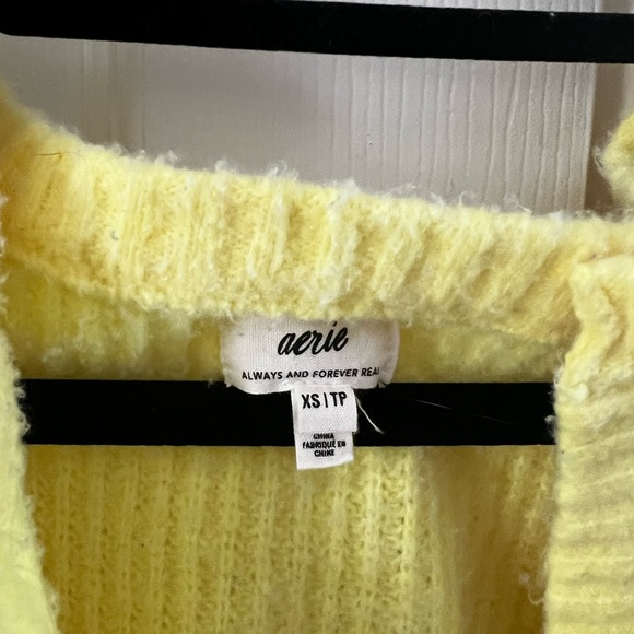 Aerie Unreal Short Sleeve Cardigan Sweater - Picture 3 of 4